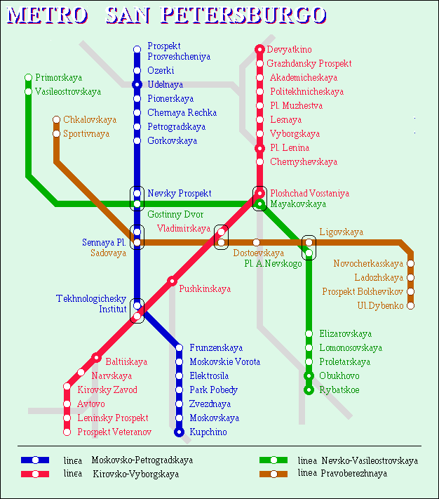Plano del Metro en Espaol